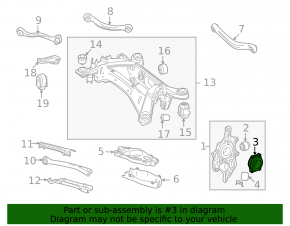 Rear left hub Mercedes W211