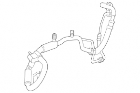 Air conditioner tube compressor-heater second Mercedes C-class W205 15-21
