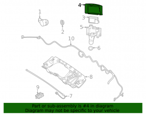 Right Blind Spot Sensor Cover for Mercedes X247 GLB 2020-2026