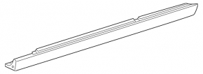 Right threshold Mercedes GLC 16-22 structure