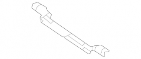 Lower center rear bumper bracket for Mercedes GLC 20-22