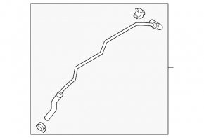 Cooling system pipe oil intake Lincoln MKZ 13-16