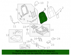 Mazda CX-30 20-22 passenger seat without airbag, mechanical, black cloth, needs cleaning, crack in the lining