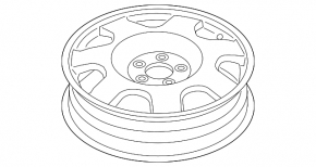 Spare wheel Ford Mustang mk6 15- 155\60 R18