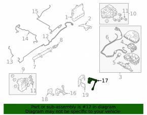 Left body tilt sensor for Land Rover Range Rover 13-21