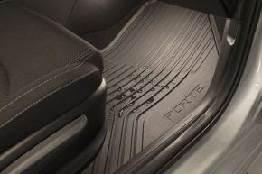 Set of floor mats for Kia Forte 19-24 rubber black