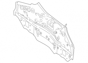 Mercedes CLA 14-19 rear panel