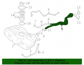 Fuel tank filler neck Nissan Kicks 18-24