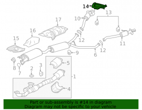 Exhaust pipe tip rear left Acura MDX 17-20 rest