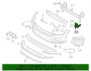 Bracket ambient air temperature sensor VW Jetta 19-