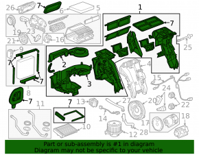 Heater assembly Chevrolet Cruze 11-16