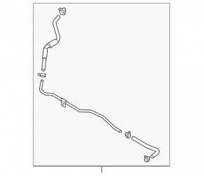Cooling pipe return tank-radiator Kia Niro 17-22 HEV, PHEV