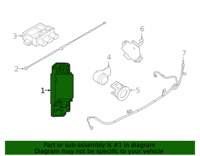Blind Spot Sensor Left Nissan Rogue 17-20