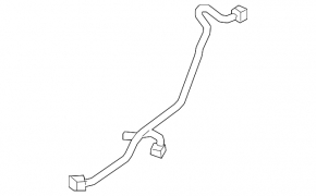 Cooling system pipe return tank-radiator Volvo XC90 16-22 lower