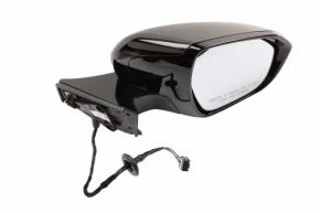 Right side mirror assembly for Chevrolet Bolt 17-19, 5 pins, black with chrome molding
