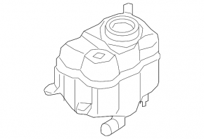 Expansion tank for cooling Audi Q7 16- with cover