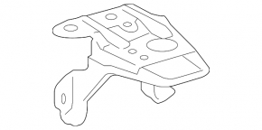 Front spare tire mounting bracket for Toyota Sequoia 2008-2016