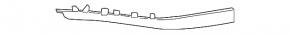 Front Bumper Lip Left Lexus RX350 RX450h 16-19