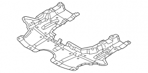 Mitsubishi Outlander 22-26 rear engine guard