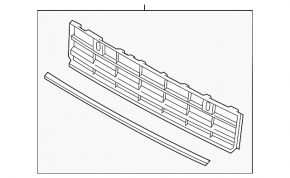 Front Bumper Center Grille VW Passat b8 16-19 USA
