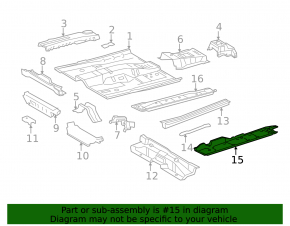 Left threshold protection Lexus ES300h ES350 13-18