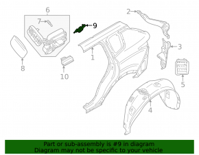 Mitsubishi Outlander 22-25 Fuel Filler Door Lock
