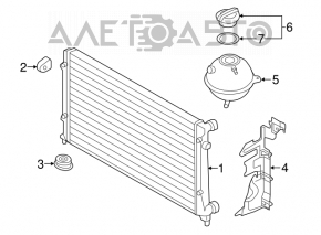 Right radiator deflector VW Beetle 12-16