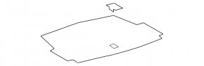 Lexus LS460 LS600h 07-08 trunk floor