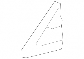 Triangle plug for the front left door of a Lexus ES300h ES350 13-18