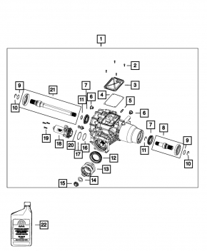 Transfer Case Control Module Jeep Cherokee KL 14-