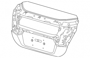 Trunk lid Honda Clarity 18-21 usa with glass