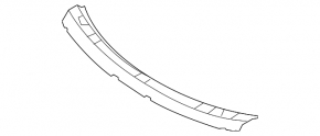 Metal wiper grille tray VW Touareg 11-17