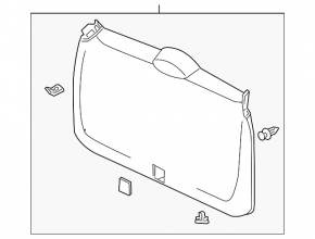 Honda CRV 12-14 pre-restored trunk lid trim, scratches