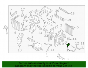 Actuator motor heater drive air conditioner right Kia Forte 19-24
