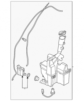 Kia Sportage 23-26 Windscreen Washer Reservoir Assembly
