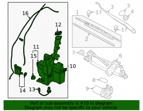 Kia Sportage 23-26 Windscreen Washer Reservoir Assembly