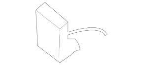 Mercedes W211 E 320 02-05 front bumper towing hook cap