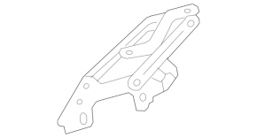 Right bonnet hinge Mercedes GLC 16-22