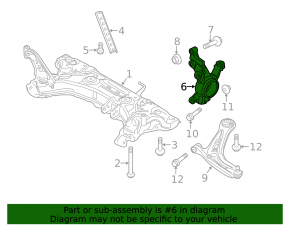 Front left axle with hub Ford Fiesta 11-19