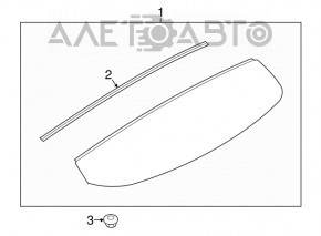 Spoiler tailgate Ford Explorer 11-15 prerest