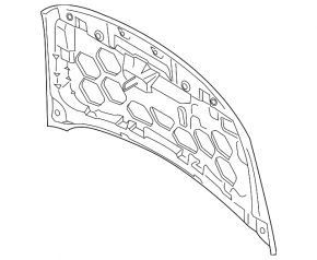 Hood bare Lincoln MKC 15-19 prerest silver UX