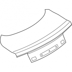 Ford Mustang mk6 15-23 Coupe Boot Lid Without Spoiler