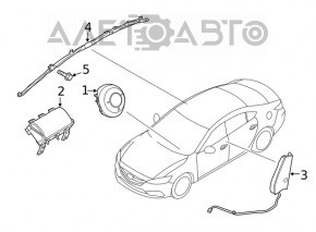 Airbag airbag seat right Mazda 6 18-21