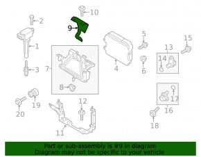 Mazda 6 18-21 2.5 Engine Computer ECU Bracket Upper Part