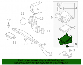 Lexus UX250h UX300h 19-26 Air Filter Housing Lower Cover