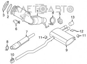 BMW X2 F39 18-23 B46 Catalytic Converter Bracket