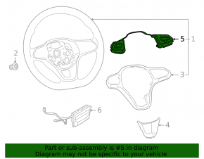 Volkswagen ID.4 21-23 steering wheel control buttons