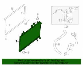 Radiator cooling water Infiniti QX60 25-26 2.0T