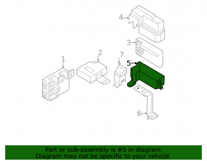 Nissan Murano 2003-2007 underhood fuse box housing