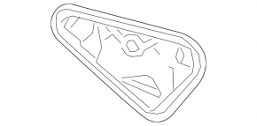 Inner door panel, rear left VW Taos 22-25